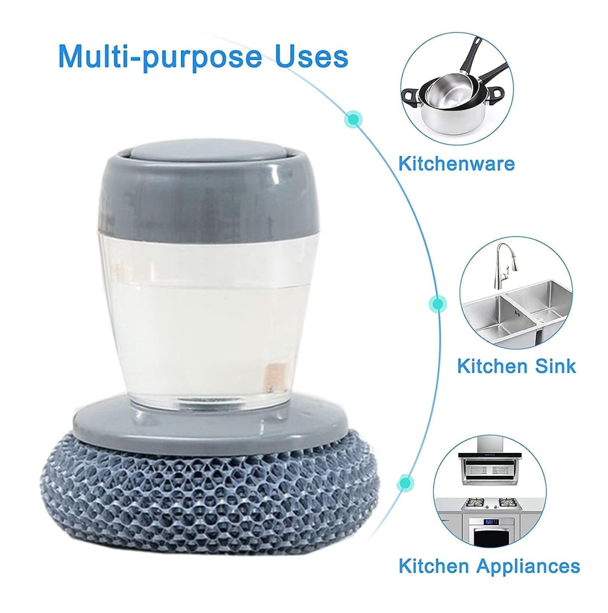 Dispensador Jabón Esponja brillo Olla